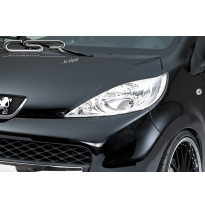 PESTAÑAS FAROS DELANTEROS ABS Peugeot 107 Todos modelos AÑO  2005-2012