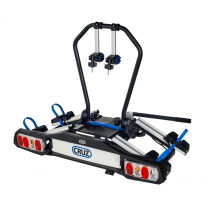 CRUZ Pivot eBike R3 EU towbar - 2 bicis Portabicicletas para bola de remolque con diseño moderno para bicicletas eléctricas.