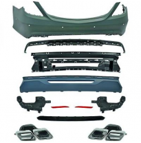 Paragolpes Trasero Deportivo W222 Mercedes Año:  13-&gt;&gt;        Amg S65 Look