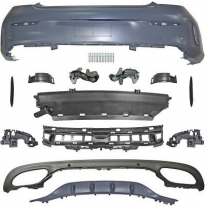 Paragolpes Trasero Deportivo C205 Mercedes Año:  15-18      Amg-Look