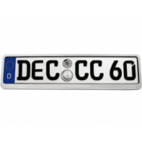 License Tray, Soporte Para Matrículas D Cromado