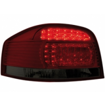 Pilotos Led Audi A3 8p 03+ _ Rojo/Smoke