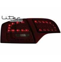 Pilotos Led Audi A4 Avant B7 04-08 _ Rojo/Smoke