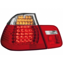 Led Pilotos Traseros Bmw E46 4d 02-04 _ Rojo/Cristal