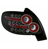 Led Pilotos Traseros Peugeot 206cc _ Negro