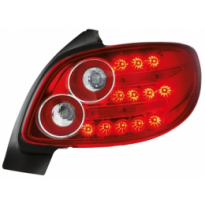 Led Pilotos Traseros Peugeot 206 _ Rojo/Cristal