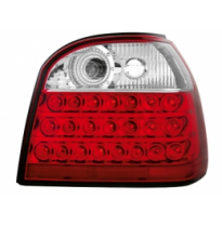 Led Pilotos Traseros Golf Iii _ Rojo/Cristal