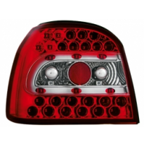 Led Pilotos Traseros Golf Iii _ Rojo/Cristal