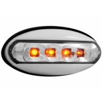 Led-Intermitente Lateral Peugeot 206 _ Carcasa Blanco _ Lente Transparente