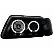 Faros Audi A3 8l 9.96-00_ 2 Angel Eyes _ Negros _Rhd