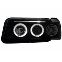 Faros Audi 80 Lim. / Avant 91-94  2 Angel Eyes  Negro