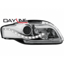 Faros Delanteros Luz Diurna Audi A4 B7 04-08 _ Cromados