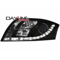 Faros Luz Diurna Audi Tt 99-05 _  _ Negros