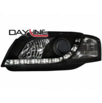 Faros Luz Diurna Audi A3 8p 03-07 _ _Negro