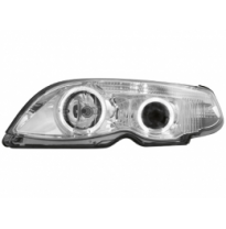 Faros Bmw E46 4t 01+ _ Look Serie 7 _ 2 Angel Eyes (Ojos De Ángel)