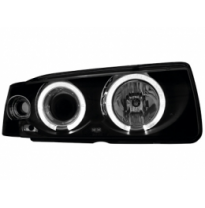 Faros Bmw E36 Coupé _ 2 Angel Eyes (Ojos De Ángel) _ Negro