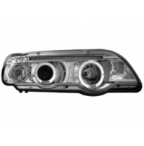 Faros Bmw X5 99-02 _ 2 Angel Eyes (Ojos De Ángel)Reglaje El.