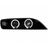 Faros Bmw Z3 95-99 _ 2 Angel Eyes De Luz De Posición _ Negro
