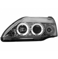 Faros Dacia Logan 03+ _ 2 Angel Eyes _ Regulacion Electrica