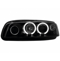 Faros Fiat Punto 99-02 _ 2 Angel Eyes (Ojos De Ángel) _ Negro
