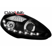 Faros Luz Diurna Fiat G.Punto 05+ _ Tfl-Optik _Intermitente De Led_Negros