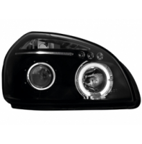 Faros Hyundai Tucson 04+ _ 1 Angel Eye De Luz De Posición _ Negro