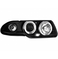 Faros Opel Astra F 91-94 _ 2 Angel Eyes (Ojos De Ángel) _ Negro