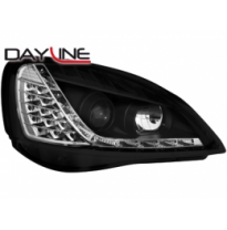 Faros Luz Diurna Opel Corsa C 01-06 Intermitente De Led_ Negros