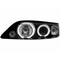 Faros Opel Vectra B 99-02 _ 2 Angel Eyes (Ojos De Ángel) _ Negro