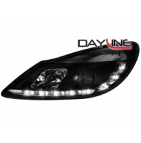 Faros Luz Diurna Opel Corsa D 06+ _ Negro