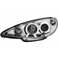 Faros Peugeot 206 99-02 _ 2 Angel Eyes _ Rhd