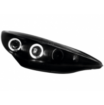 Faros Angel Eyes Peugeot 207 06+ _ Angel Eyes De Luz De Posición _ Negro