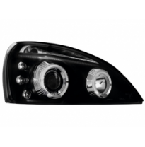 Faros Angel Eyes Renault Clio Mk3 01+ _ 2 Angel Eyes De Luz De Posición _ Regulación Automática Del Alcance Luminoso _ Negro