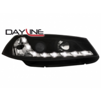 Faros Luz Diurna Renault Megane 03+_ Negro