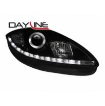 Faros Luz Diurna Seat Leon / Altea / Toledo 05+ _ 1p1_ Negro