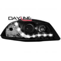 Faros Luz Diurna Seat Ibiza 6l 02-08 _ _Negros