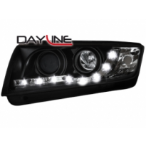 Faros Luz Diurna Skoda Fabia 00-05 _ _Negros