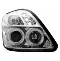 Faros Angel Eyes Suzuki Swift 05+_ 2 Angel Eyes De Luz De Posición_Cromado
