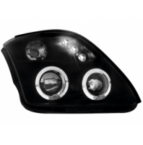 Faros Angel Eyes Suzuki Swift 05+_ 2 Angel Eyes De Luz De Posición_Negro