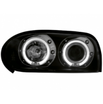 Faros Vw Golf Iii _ 2 Angel Eyes (Ojos De Ángel) _ Negro