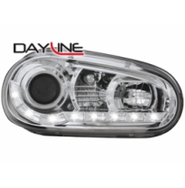 Faros Luz Diurna Vw Golf Iv_