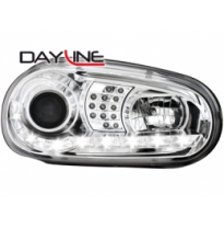 Faros Luz Diurna Vw Golf Iv _ _Intermitente De Led