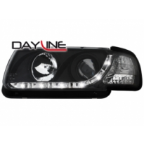 Faros Luz Diurna Vw Polo 6n 94-98 _  _ Negro