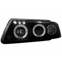 Faros Vw Passat 3b 97-01 _ 2 Angel Eyes _ Negros