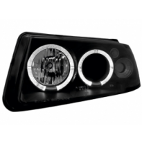 Faros Vw Passat 3b 97-01 _ 2 Angel Eyes (Ojos De Ángel) _ Negro