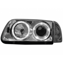 Faros Vw Polo 99-01 6n2 _ 2 Angel Eyes De Luz De Posición