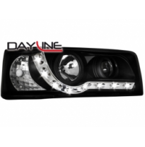 Faros Luz Diurna Vw T4 90-03 _ Negro