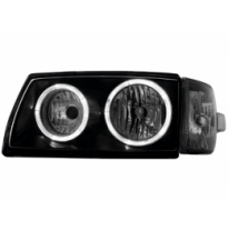 Faros Vw T4 97-03 _ 2 Angel Eyes De Luz De Posición _ Negro