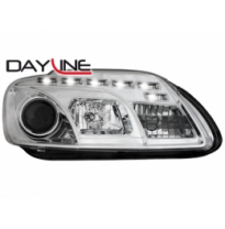 Faros Luz Diurna Vw Touran 1t 03-06 Cromado