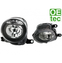 Faros Delanteros Fiat 500 07+ _ 4 Parts _ Negro